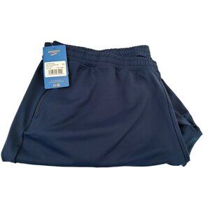 Brooks Mens Running Athletic Pants Size XXL Navy Blue Polyester Spandex Blend Wi